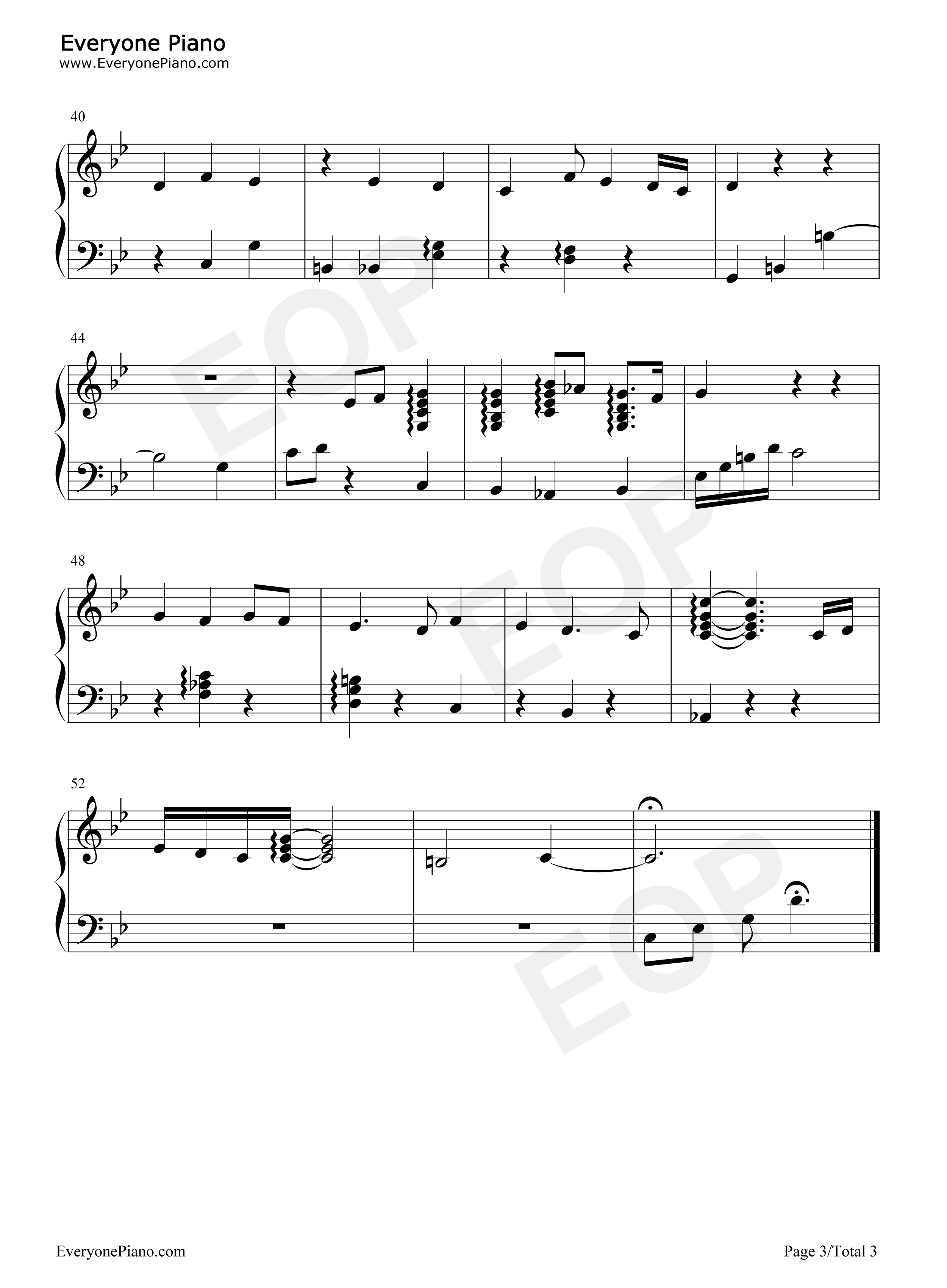 Dawn Winery Theme-晨曦酒庄-原神BGM五线谱预览3