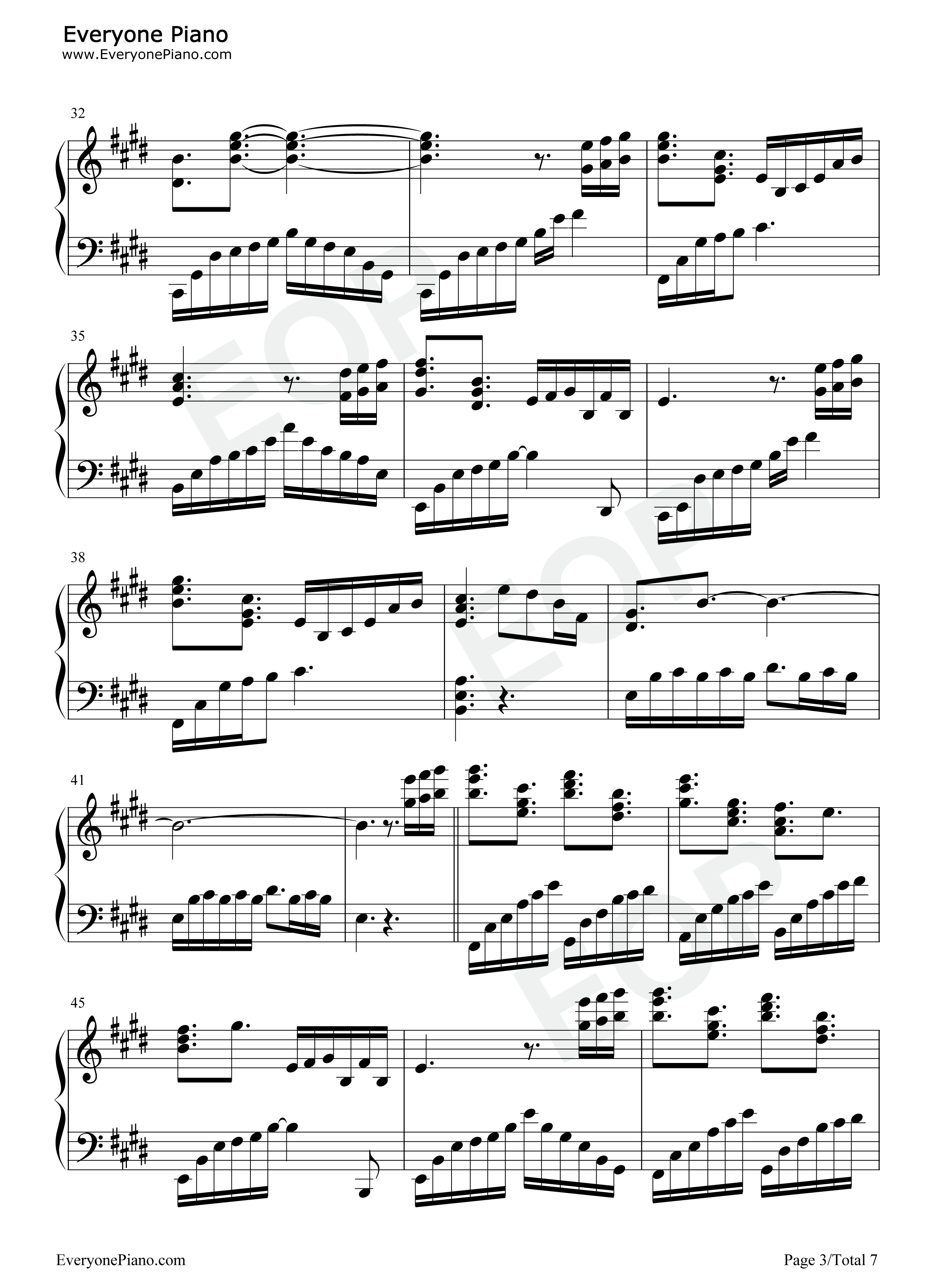 水丽舞-水の舞曲-西村由纪江五线谱预览3