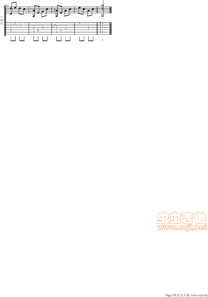 兰花花吉他谱