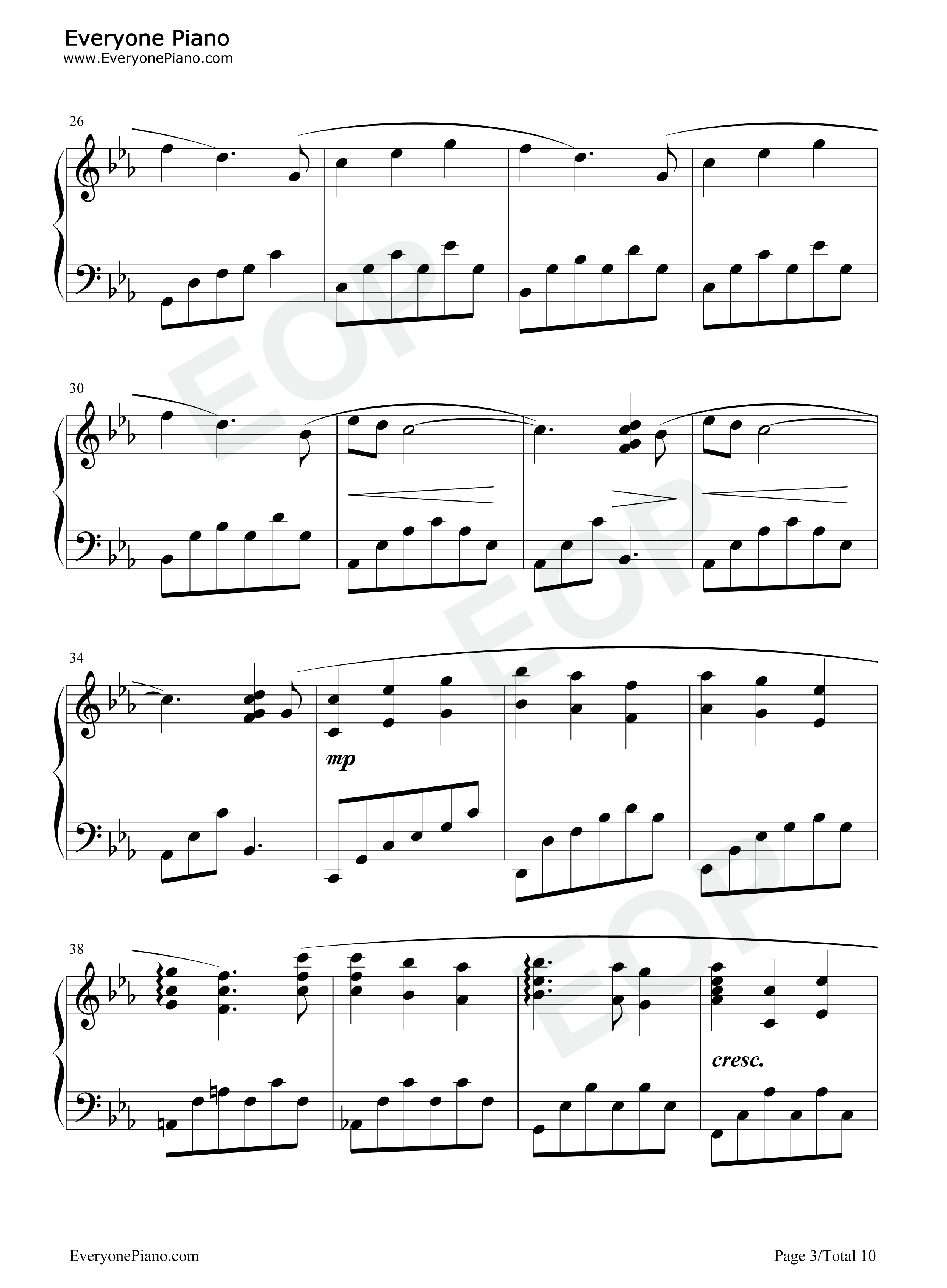 View of Silence-久石让五线谱预览3