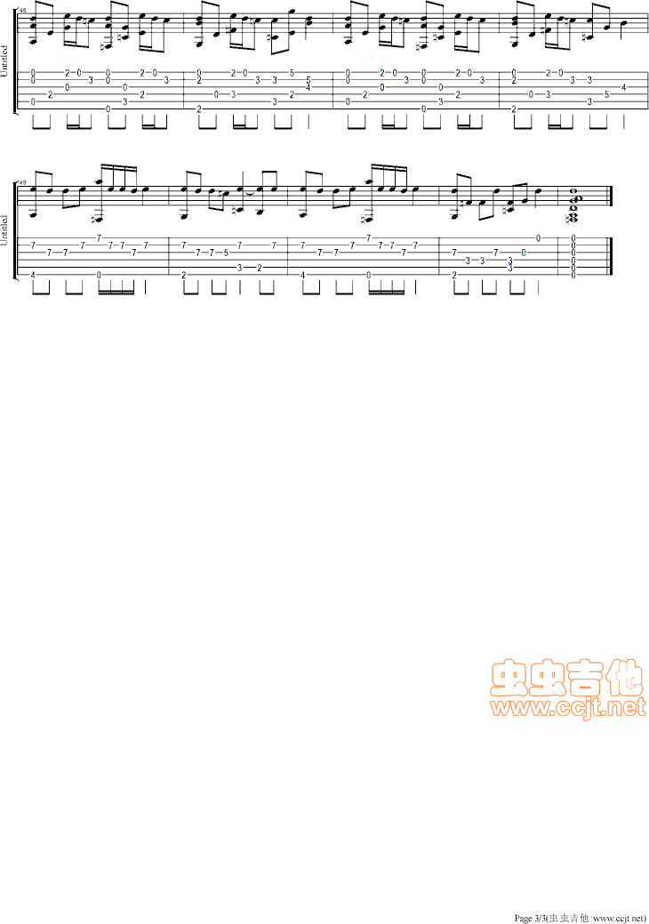 You吉他谱