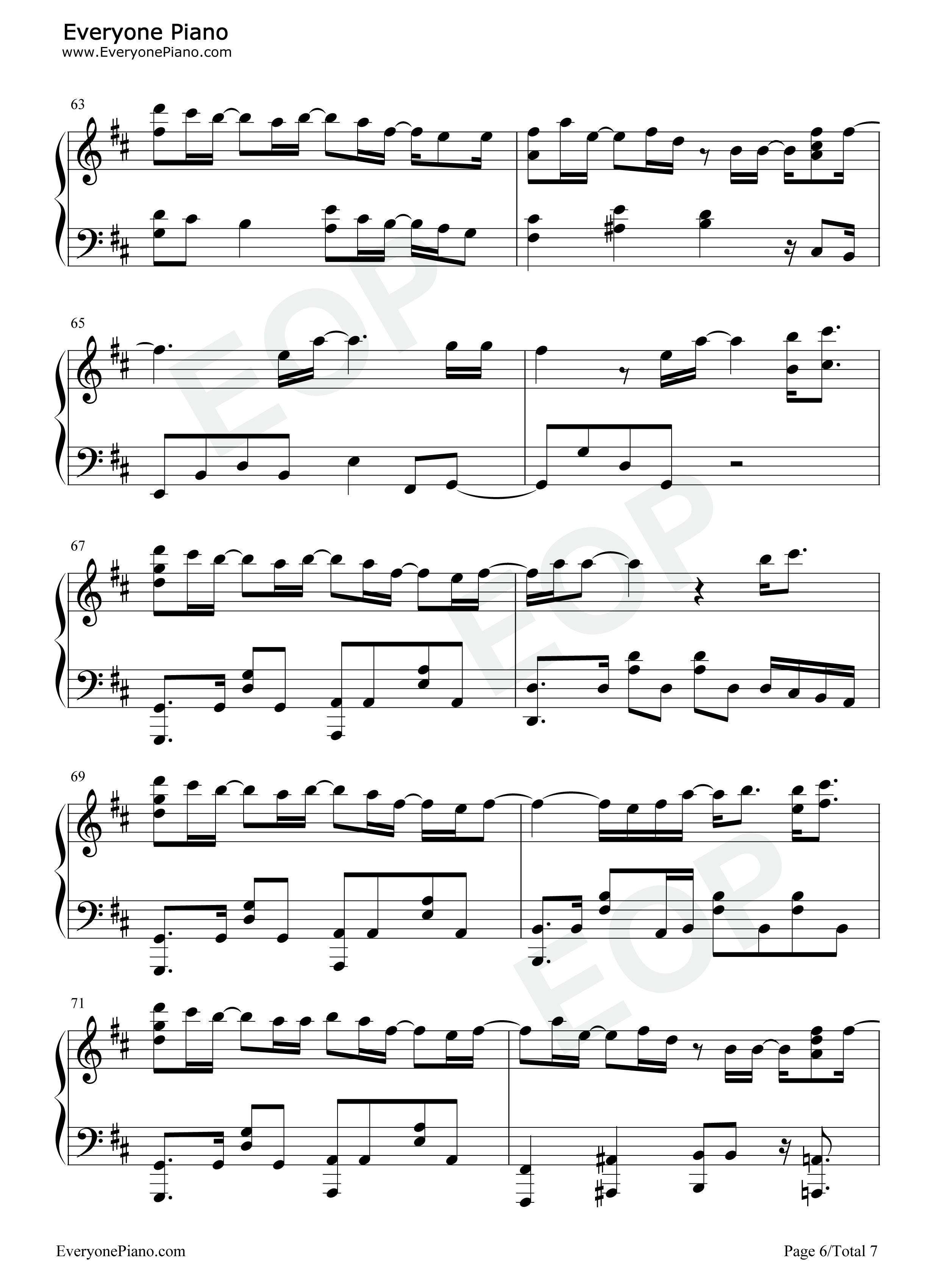 レンズ-镜头-持续可能的恋爱 父亲与女儿的结婚进行曲主题曲五线谱预览6