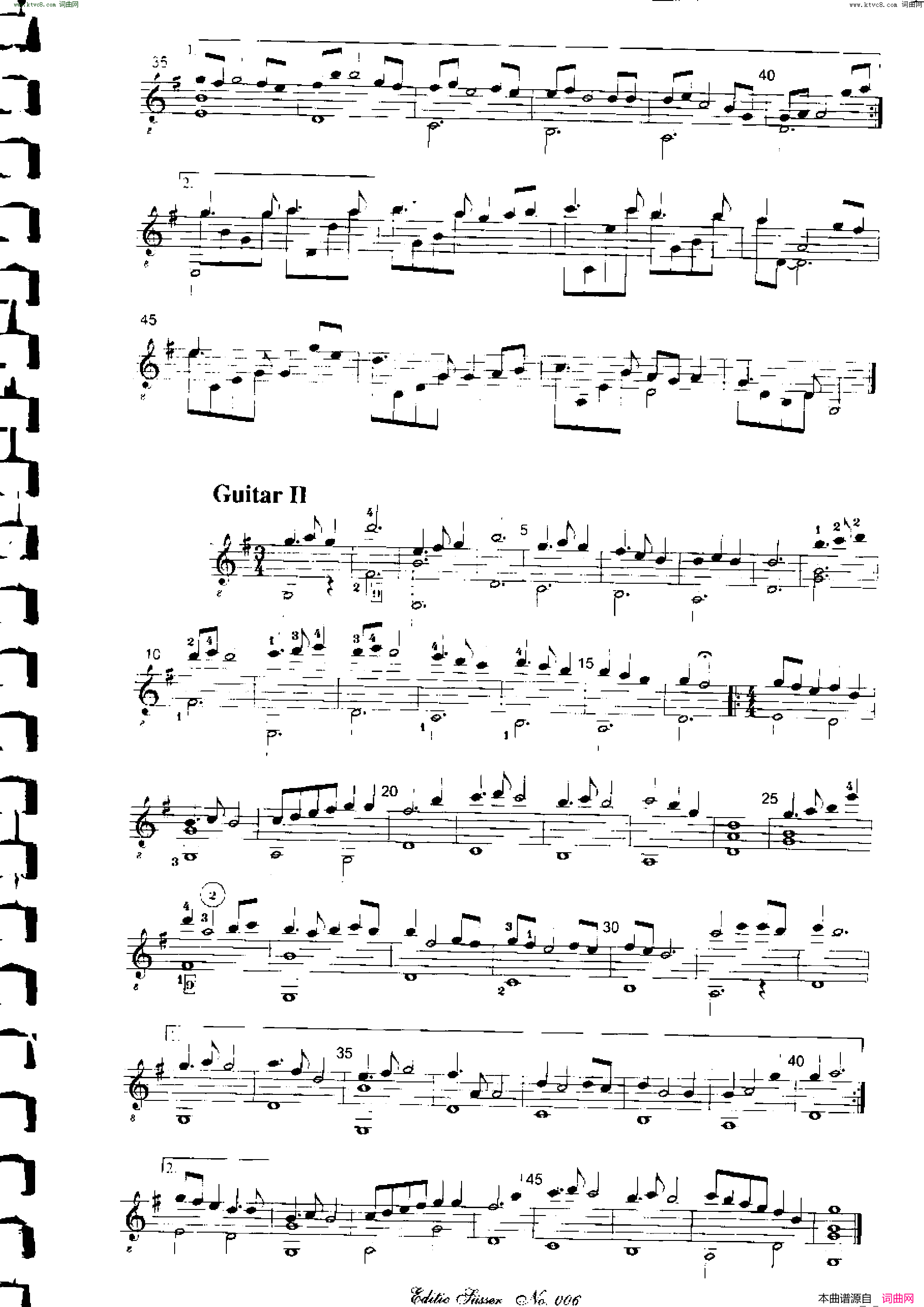 Classical guitar－Susser Ctibor_No 6, Fantazie ze sveta mineralu简谱