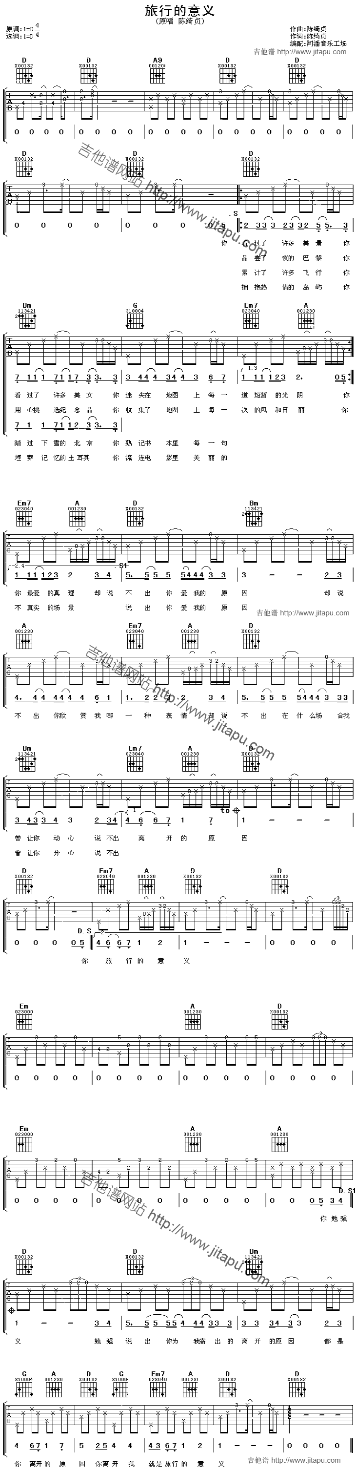 《不为谁而作的歌》吉他谱_林俊杰